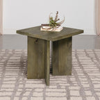 Home & Sleep Outlet - Andando Square Solid Wood End Table Mango Brown