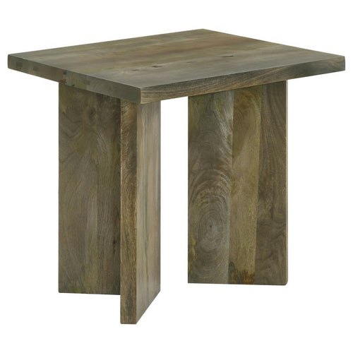 Home & Sleep Outlet - Andando Square Solid Wood End Table Mango Brown
