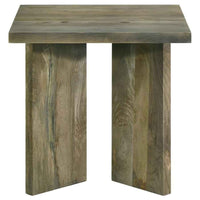 Andando Square Solid Wood End Table Mango Brown - Home & Sleep Outlet