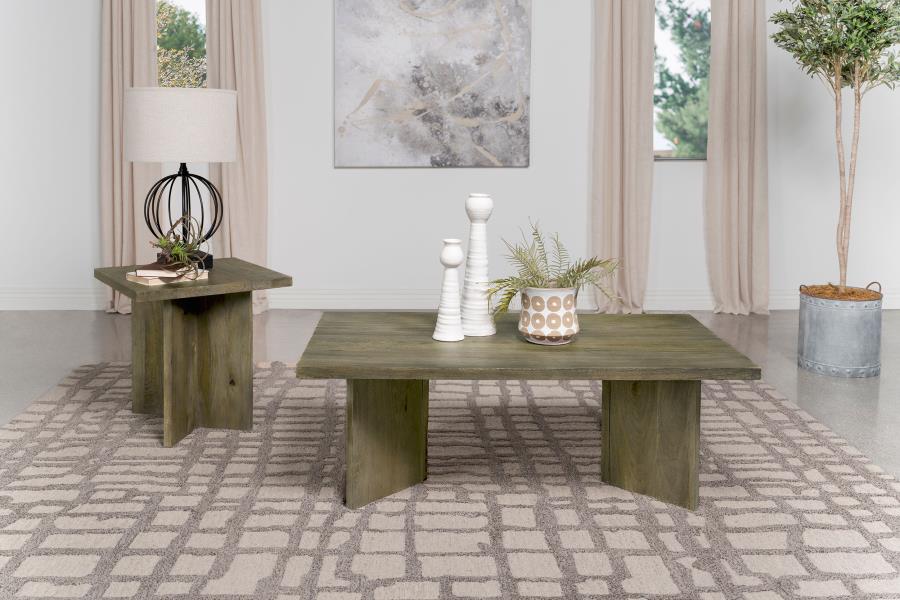 Home & Sleep Outlet - Andando 2-piece Coffee and End Table Set Mango Brown