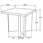 Home & Sleep Outlet - Andando 2-piece Coffee and End Table Set Mango Brown
