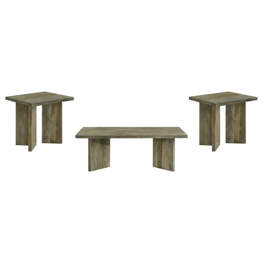 Home & Sleep Outlet - Andando 3-piece Coffee and End Table Set Mango Brown
