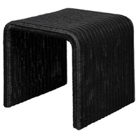 Cahya Woven Rattan Square End Table Black - Home & Sleep Outlet