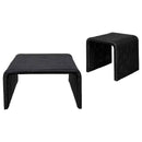 Cahya 2-piece Rattan Coffee and End Table Set Black - Home & Sleep Outlet