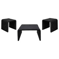 Cahya 3-piece Rattan Coffee and End Table Set Black - Home & Sleep Outlet