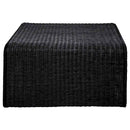 Cahya Woven Rattan Square Coffee Table Black - Home & Sleep Outlet