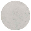 Astoria Round Genuine Marble Side End Table White - Home & Sleep Outlet