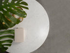 Home & Sleep Outlet - Astoria Round Genuine Marble Side End Table White