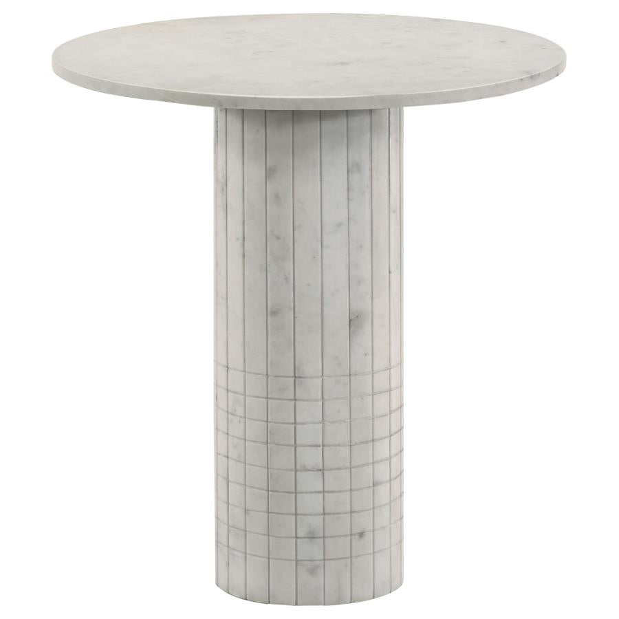 Home & Sleep Outlet - Astoria 2-piece Marble Coffee and End Table Set White