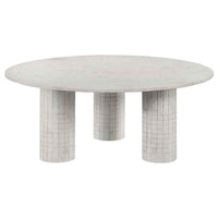 Astoria 3-piece Marble Coffee and End Table Set White - Home & Sleep Outlet