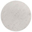 Astoria Round Genuine Marble Coffee Table White - Home & Sleep Outlet