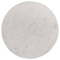 Astoria Round Genuine Marble Coffee Table White - Home & Sleep Outlet