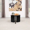 Cordova Round Solid Wood End Table Black - Home & Sleep Outlet