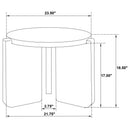 Cordova Round Solid Wood End Table Black - Home & Sleep Outlet