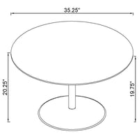 Ganso 2-piece Round Glass Top Coffee and End Table Set Black - Home & Sleep Outlet