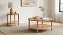 Camillo Round Solid Wood Side End Table Maple Brown - Home & Sleep Outlet