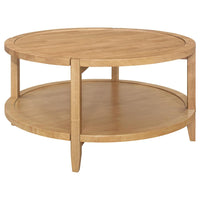 Camillo 2-piece Round Coffee and End Table Set Maple - Home & Sleep Outlet