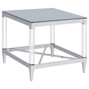 Lindley 3-piece Square Coffee and End Table Set Chrome