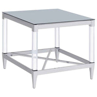 Lindley 3-piece Square Coffee and End Table Set Chrome
