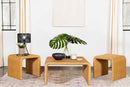 Cahya 3-piece Rattan Coffee and End Table Set Natural