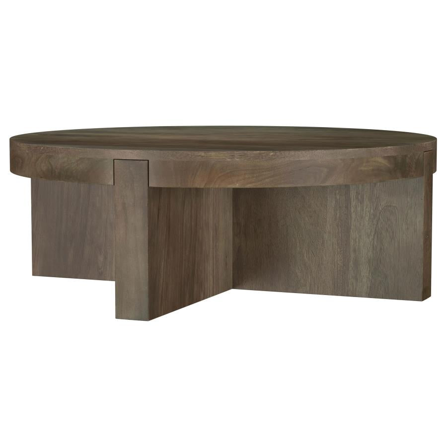 Home & Sleep Outlet - Kinkaid 2-piece Solid Wood Coffee and End Table Set Brown