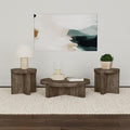 Home & Sleep Outlet - Kinkaid 3-piece Solid Wood Coffee and End Table Set Brown