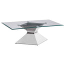 Jenny 2-piece Rectangular Coffee and End Table Set Chrome