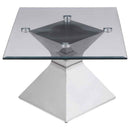 Jenny 2-piece Rectangular Coffee and End Table Set Chrome