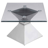 Jenny 2-piece Rectangular Coffee and End Table Set Chrome