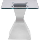 Jenny 2-piece Rectangular Coffee and End Table Set Chrome