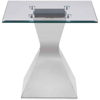 Jenny 2-piece Rectangular Coffee and End Table Set Chrome