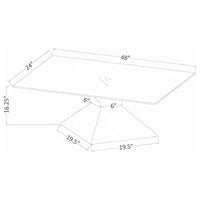 Jenny Glass Top Stainless Steel Coffee Table Chrome