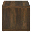 Frisco Square Engineered Wood Side End Table Dark Pine
