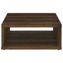 Frisco Square Engineered Wood Coffee Table Dark Pine