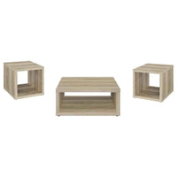 Frisco 3-piece Coffee and End Table Set Distressed Pine