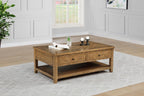 Home & Sleep Outlet - Payne 48-inch Mobile Lift Top Coffee Table Distressed Brown
