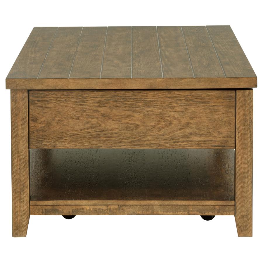 Home & Sleep Outlet - Payne 48-inch Mobile Lift Top Coffee Table Distressed Brown