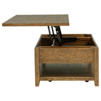 Home & Sleep Outlet - Payne 48-inch Mobile Lift Top Coffee Table Distressed Brown