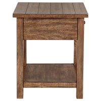 Payne 2-piece Coffee and 1-drawer End Table Set Brown