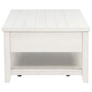 Payne 48-inch Mobile Lift Top Coffee Table Distressed White