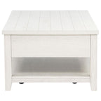 Home & Sleep Outlet - Payne 48-inch Mobile Lift Top Coffee Table Distressed White