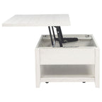 Home & Sleep Outlet - Payne 48-inch Mobile Lift Top Coffee Table Distressed White