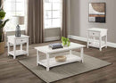 Payne 3-piece Coffee and 1-drawer End Table Set White