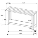 Payne Wood Entryway Sofa Console Table White