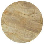 Home & Sleep Outlet - Touhy 2-piece Round Coffee and End Table Set Natural Mango