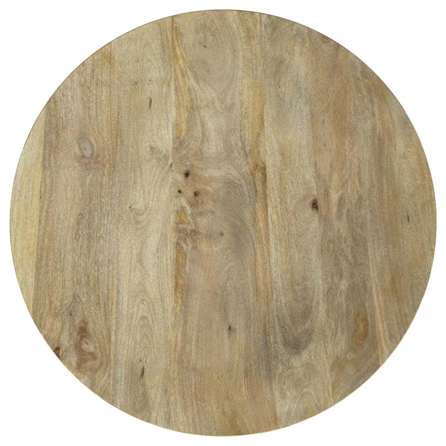 Home & Sleep Outlet - Touhy 2-piece Round Coffee and End Table Set Natural Mango