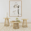 Home & Sleep Outlet - Touhy 3-piece Round Coffee and End Table Set Natural Mango