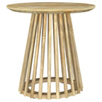 Home & Sleep Outlet - Touhy 3-piece Round Coffee and End Table Set Natural Mango