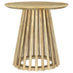 Home & Sleep Outlet - Touhy 3-piece Round Coffee and End Table Set Natural Mango