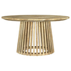 Home & Sleep Outlet - Touhy 3-piece Round Coffee and End Table Set Natural Mango